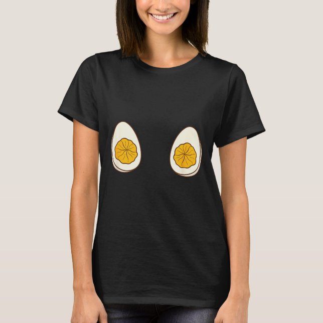Camiseta I'm Just Here For The Deviled Eggs Funny Couple  (Frente)