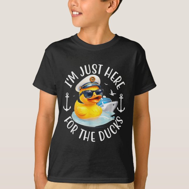 Camiseta I'm Just Here For The Duck, Duck Cruise, Funny Vac (Frente)