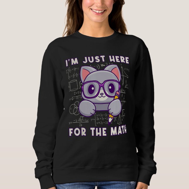 Camiseta I'm Just Here For The Math - Cute Mathematician Ca (Frente)