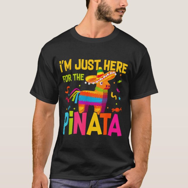 Camiseta I'm Just Here For The Nata Funny Mexican Party  (Frente)