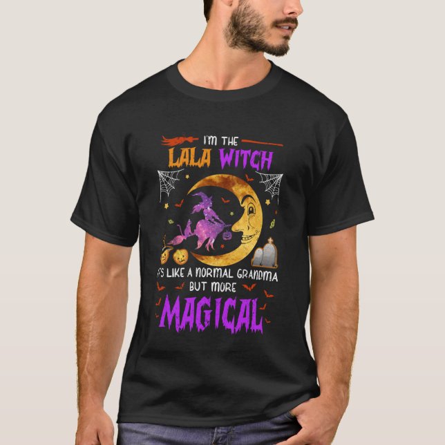 Camiseta I'm Lala Witch Cute Grandma Magical Halloween (Frente)