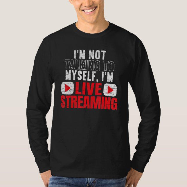 Camiseta Im Live Streaming Online Streaming Gaming Channel  (Frente)