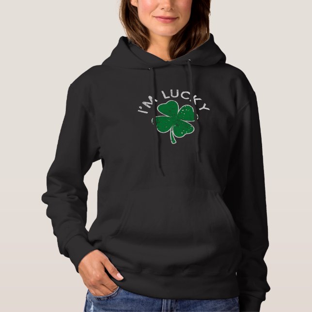 Camiseta I'm Lucky C St Patrick's Day Distress (Frente)