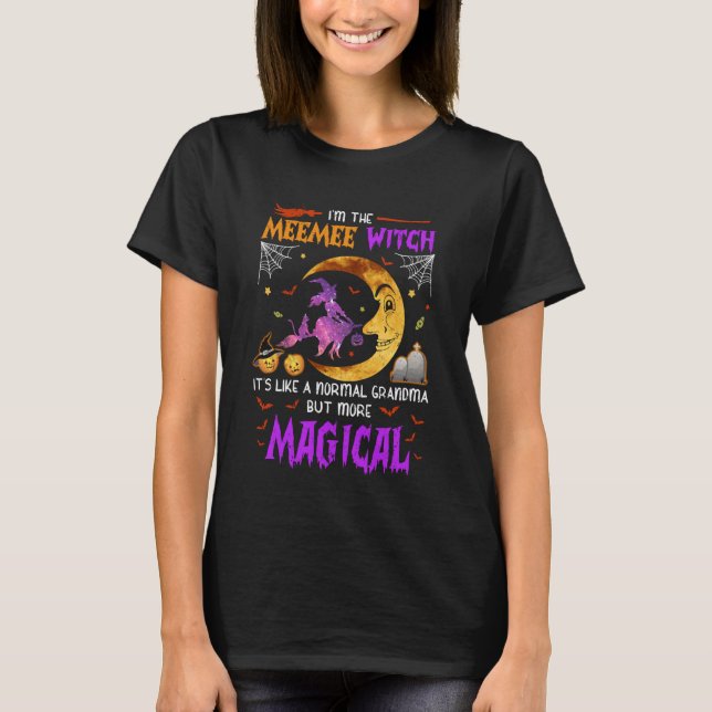 Camiseta I'm Meemee Witch Cute Grandma Magical Halloween (Frente)