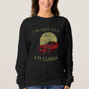 Camiseta Im Não Antigo Im Clássico Retro Vermelho Músculo V