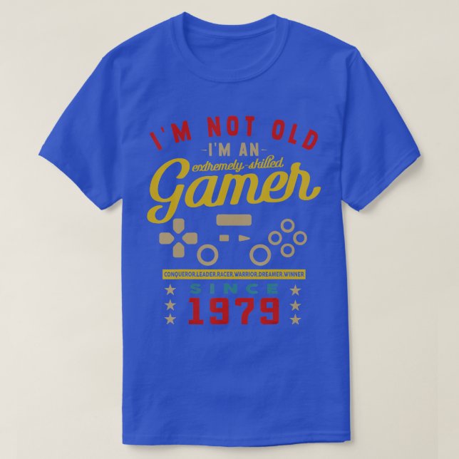 Camiseta Im Não Antigo Im Um Videogame De 1979Qualificado (Frente do Design)