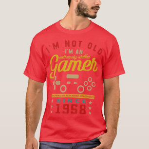 Camiseta Im Não Antigo Im Um VideogameGaming 1958Qualificad