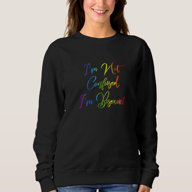 Camiseta Im Não Confundida Im Comunidade Bisexual Do Arco A (Frente)