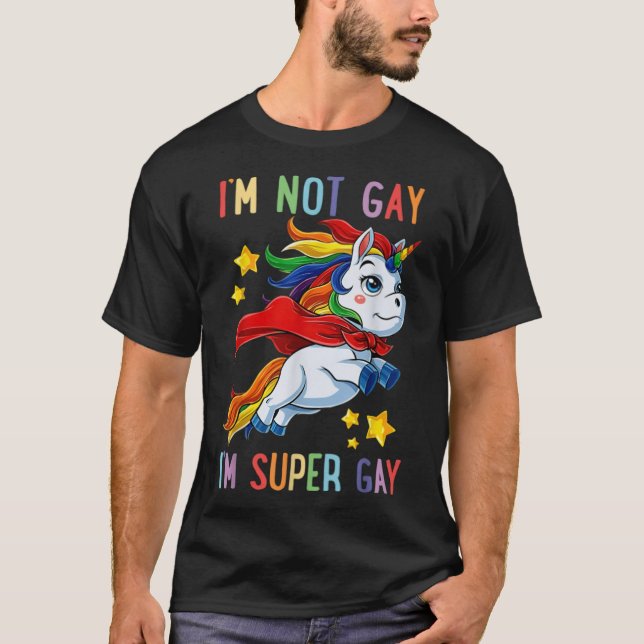 Camiseta Im Não Gay Im Super Gay (8) (Frente)