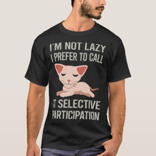 Camiseta Im Não Lazy Sphynx Cat 63