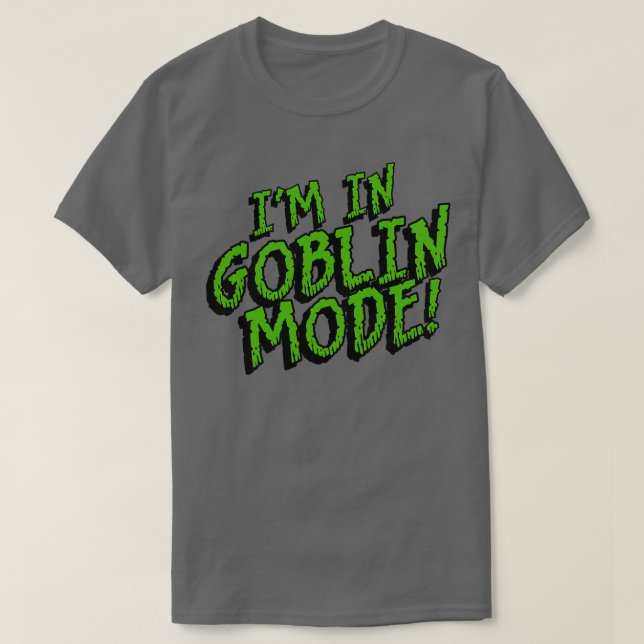 Camiseta Im no MODO GOBLIN (Frente do Design)