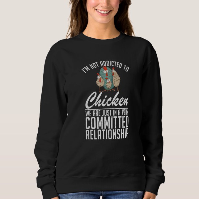 Camiseta Im Not Addicted To Chicken  Hen Chicken (Frente)