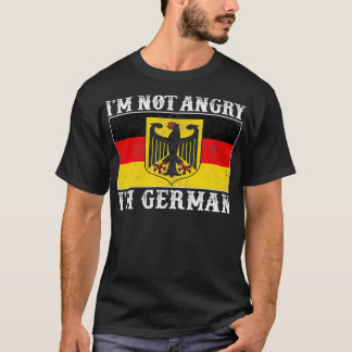 Camiseta Im Not Angry Im German Funny Germany Flag Gift