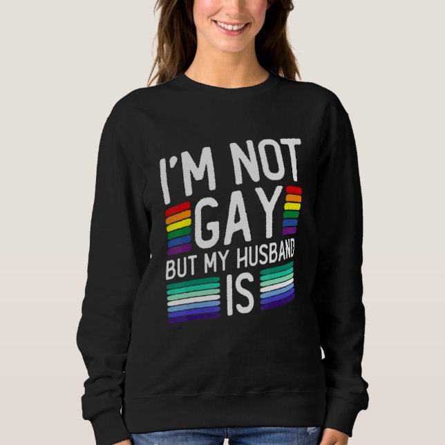 Camiseta I'm Not Gay But My Husband Is - Gay Marriage (Frente)