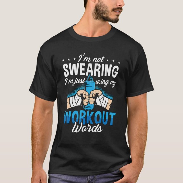 Camiseta I'm Not Swearing Combat Sports Kickboxer Sport Kic (Frente)