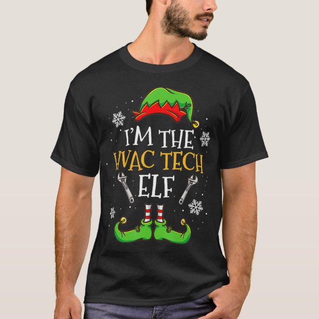 Camiseta Im O Natal Do Elf Tech HVAC  (Frente)