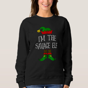 Camiseta IM O Natal do Grupo Familiar SAVAGE ELF Matching