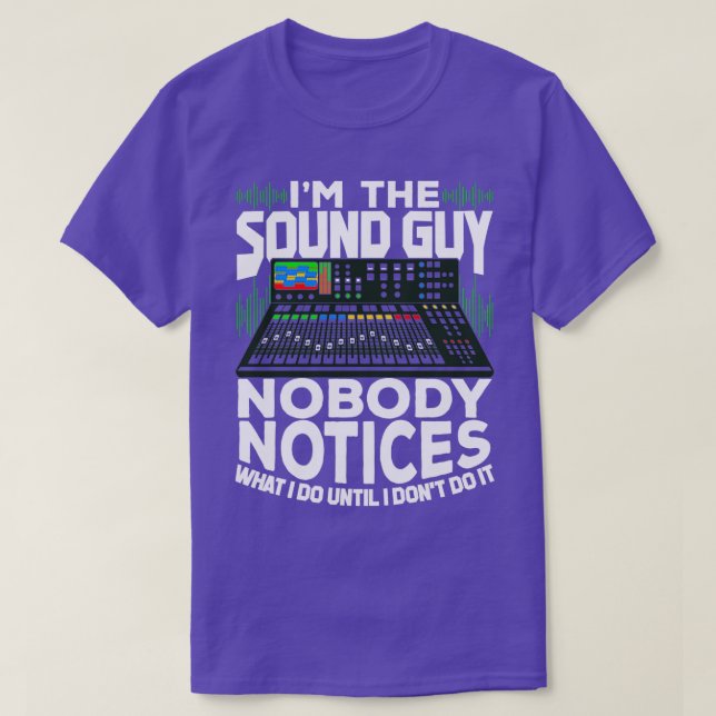 Camiseta Im O Presente Do Técnico De Áudio Da Cara De Som (Frente do Design)