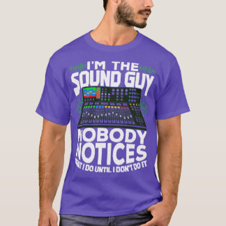 Camiseta Im O Presente Do Técnico De Áudio Da Cara De Som