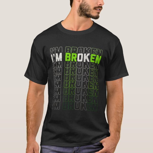 Camiseta Im OK Broken Mental Health Awareness Month Mens Wo (Frente)