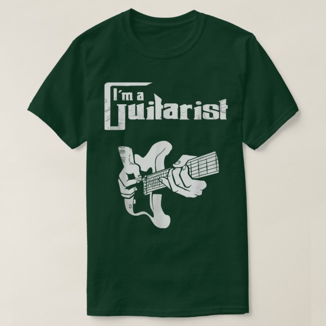 Camiseta Im Playing Guitar REGuitarist tee Gift For Mens Da (Frente do Design)