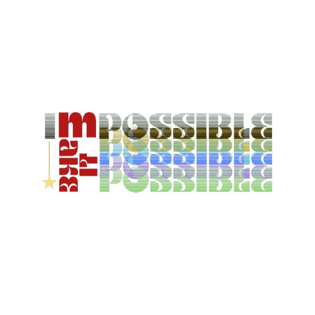 Camiseta I'm Possible Motivational Typography  (Criador carregado)