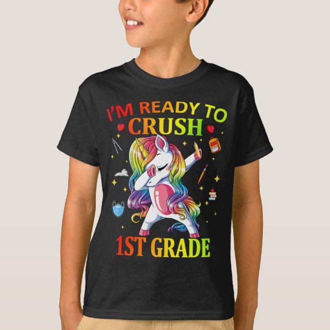 Camiseta IM PRONTO PARA CRUSH 1rua Grau Unicorn (Frente)