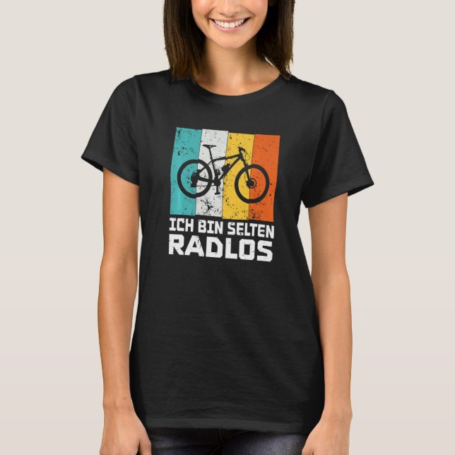 Camiseta I'm rarely bikeless funny cyclist bike wheel Premi (Frente)