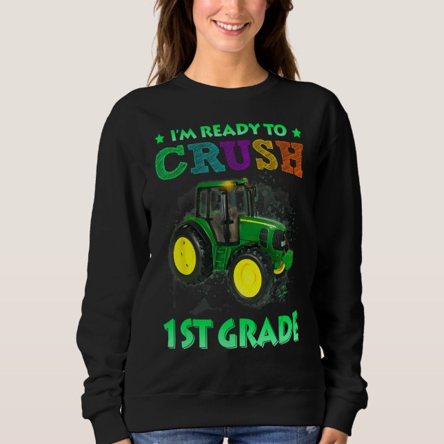 Camiseta Im Ready To Crush 1st Grade Back To School Monster (Frente)