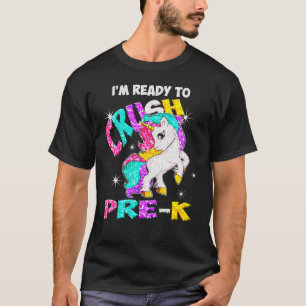 Camiseta I'm Ready To Crush Pre K Unicorn Back To School