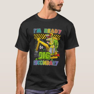 Camiseta I'm Ready To Dig Secondary Back To School Dinosaur