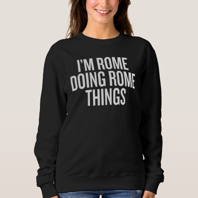 Camiseta I'M ROME DOING ROME THINGS Slogan (Frente)
