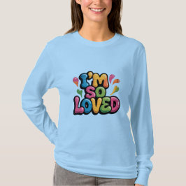 Camiseta I'm So Loved Graffiti Tag in Light Pink Brick