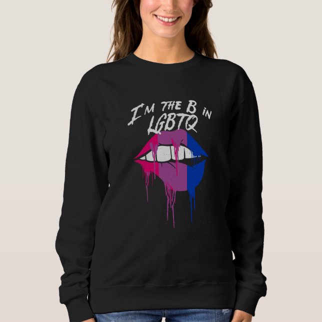 Camiseta Im the B in LGBTQ Bisexual Pride Bi LGBT Motivatio (Frente)