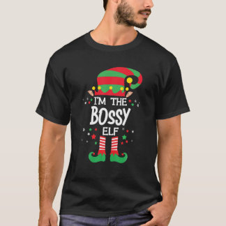 Camiseta I'm The Bossy Elf Family Group Matching Christmas