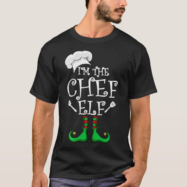 Camiseta I'm The Chef Elf Matching Group Christmas  (Frente)