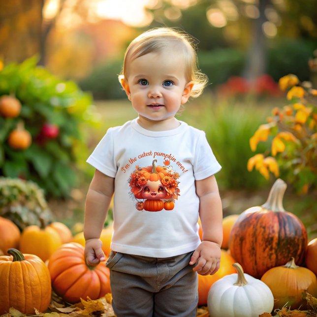Camiseta I'm the cutest Thanksgiving pumpkin! (Criador carregado)