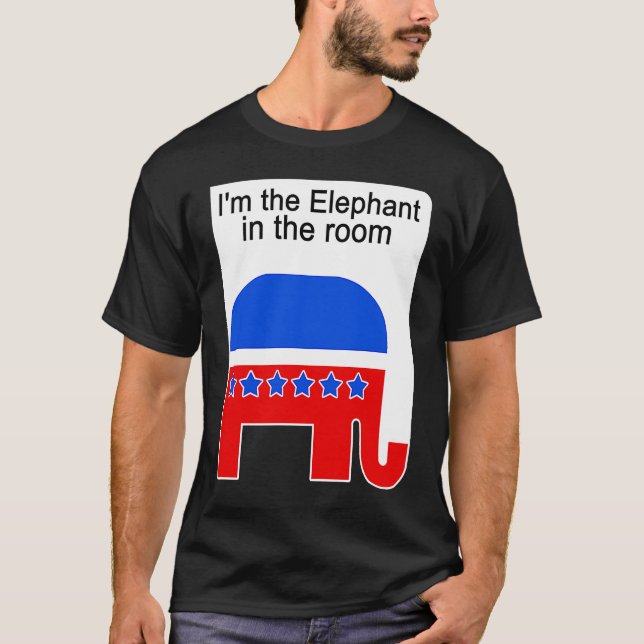 Camiseta I'm the Elephant in the Room Republican Political (Frente)