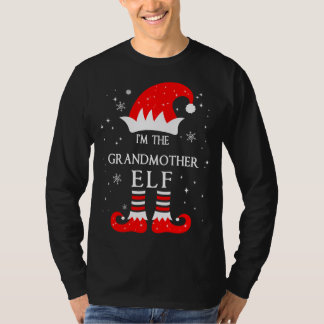 Camiseta I'm The Granddaughter Elf Matching Funny Christmas