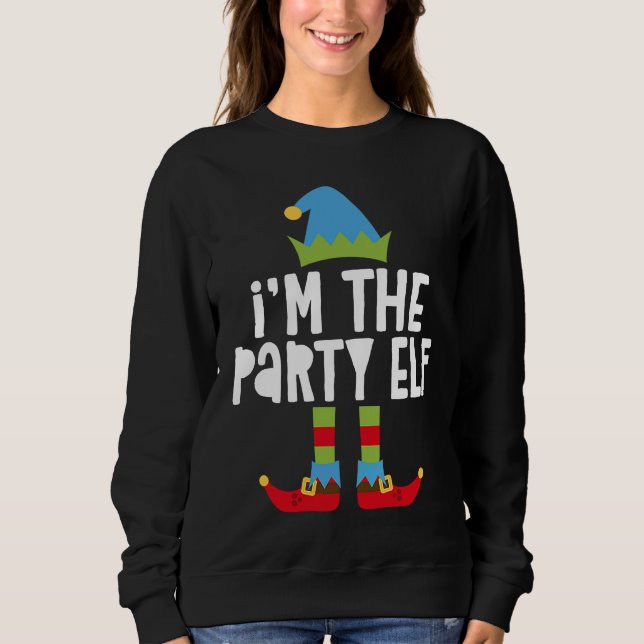 Camiseta I'm The Party Elf T  Matching Christmas Costume (Frente)