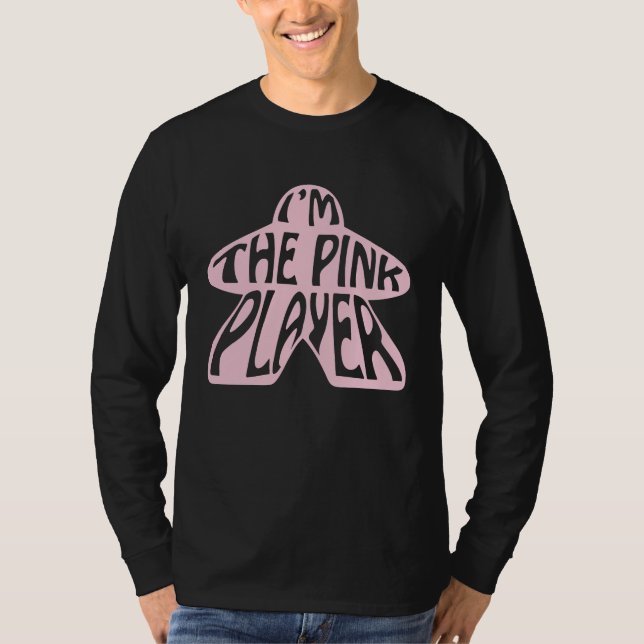 Camiseta I'm the Pink Player Meeple Board Gamer Tabletop (Frente)