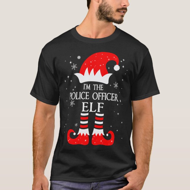 Camiseta I'm The Police Officer Elf Matching Family Group C (Frente)