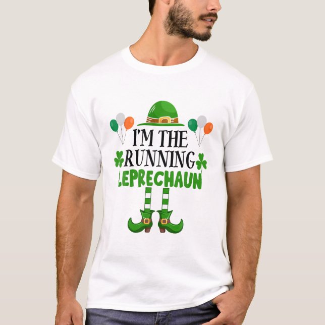 Camiseta I'm The Running Leprechaun St Patricks Day Runner (Frente)
