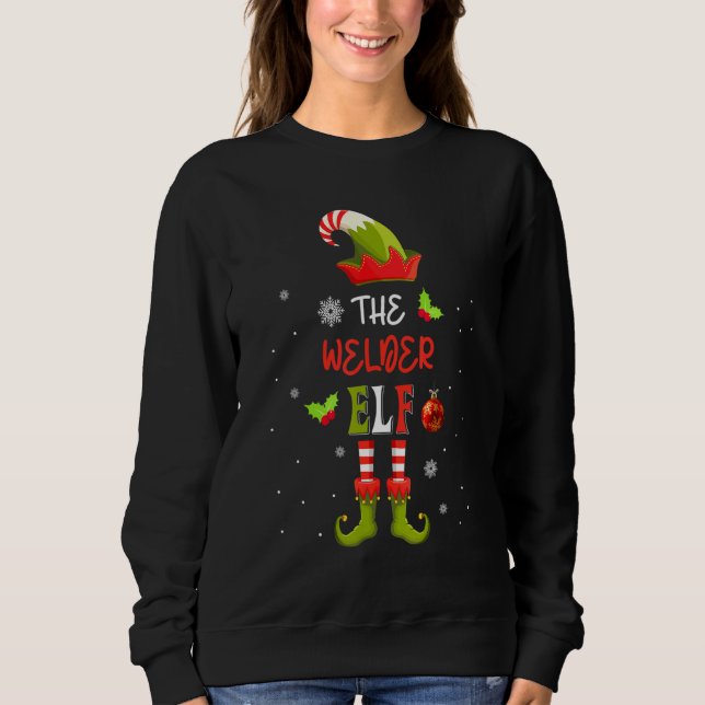 Camiseta I'm The Welder Elf Hat Christmas Welder Lover (Frente)