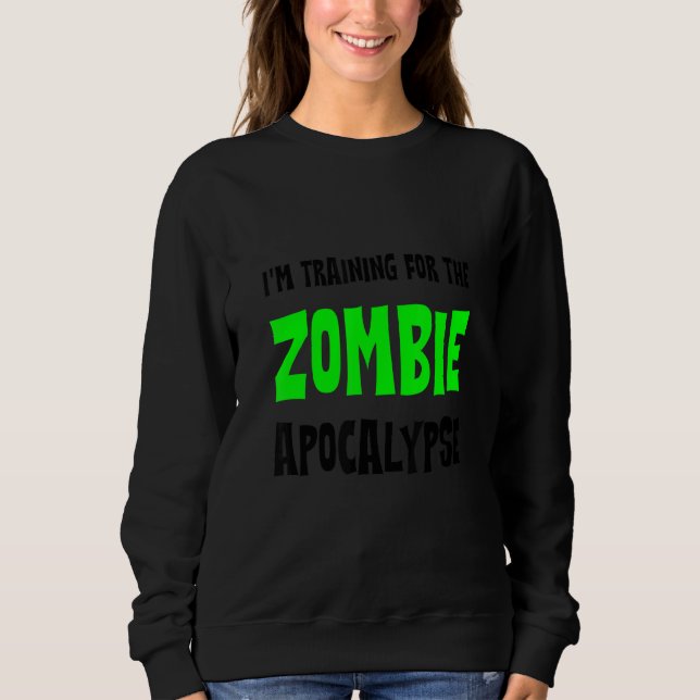 Camiseta I'm Training For The Zombie Apocalypse   (Frente)