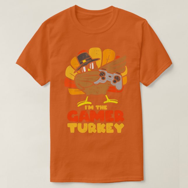 Camiseta IM: Turquia Dabbing Turkey Gaming Controller Tha (Frente do Design)