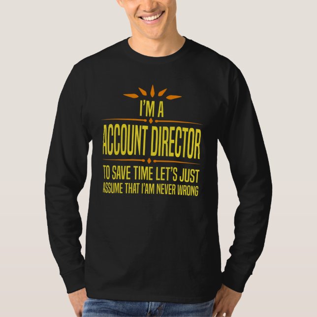 Camiseta Im um Diretor de Conta (Frente)