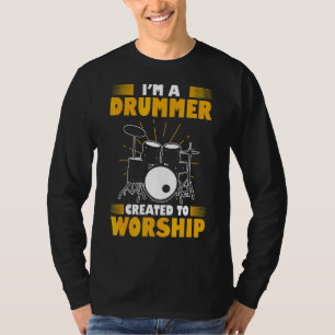 Camiseta Im Um Drummer Criado Ao Drum Do Drummer Do Culto 1