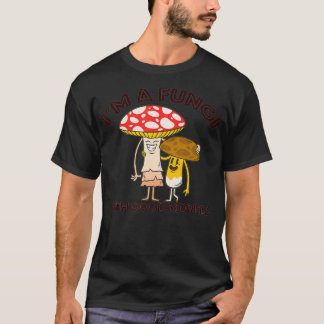 Camiseta IM Um FUNGI com BOM MORELS Caçando Cogumelos Engra