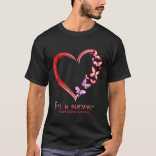 Camiseta Im Um Sobrevivente Doença Cardíaca Sensibilização 